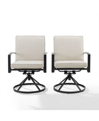 Kaplan 2 Piece Outdoor Dining Swivel Chair Set