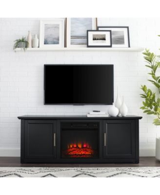 Camden 58" Low Profile TV Stand with Fireplace
