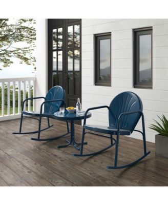 Griffith 3 Piece Outdoor Rocking Chair Set