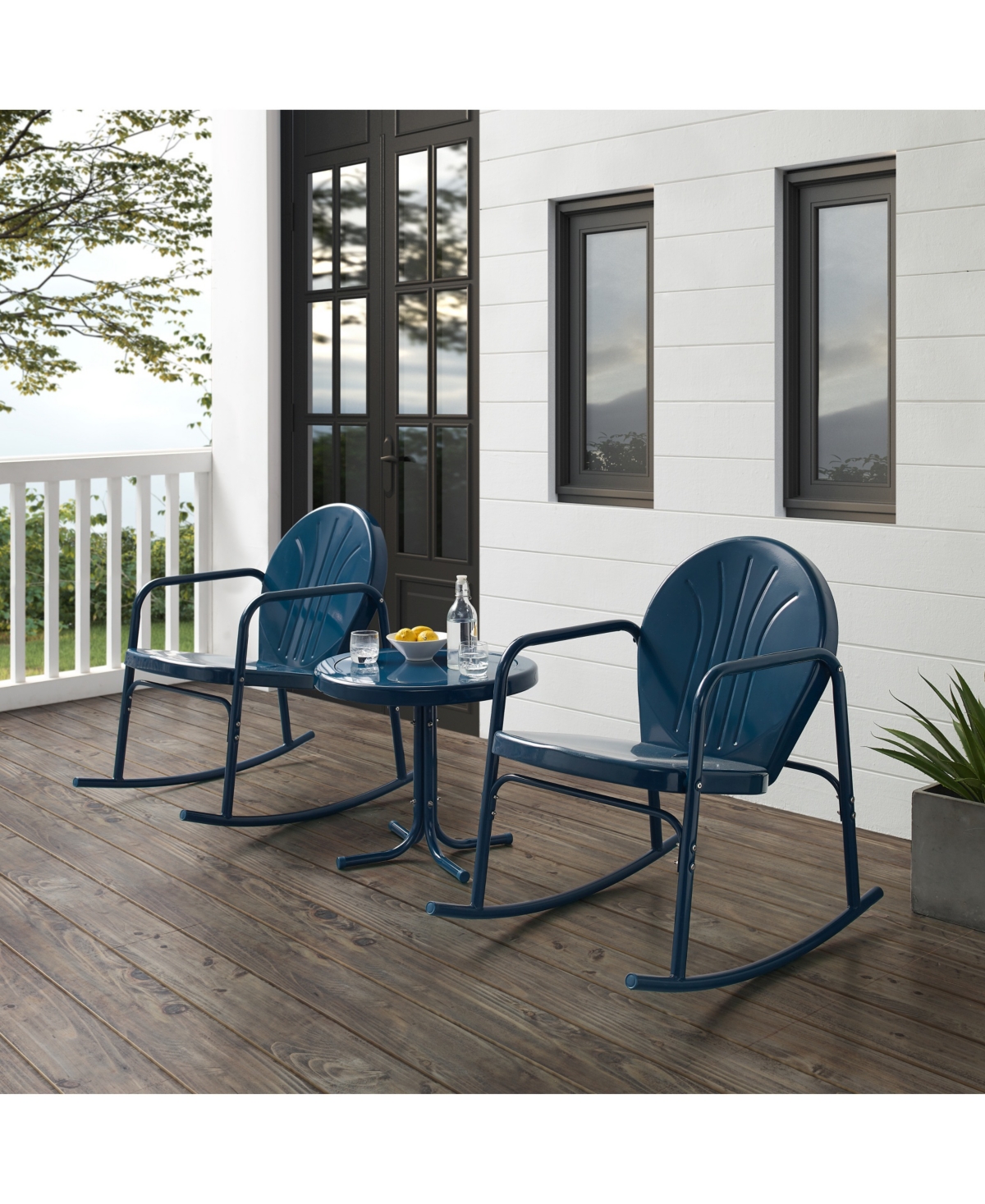 Griffith 3 Piece Outdoor Rocking Chair Set