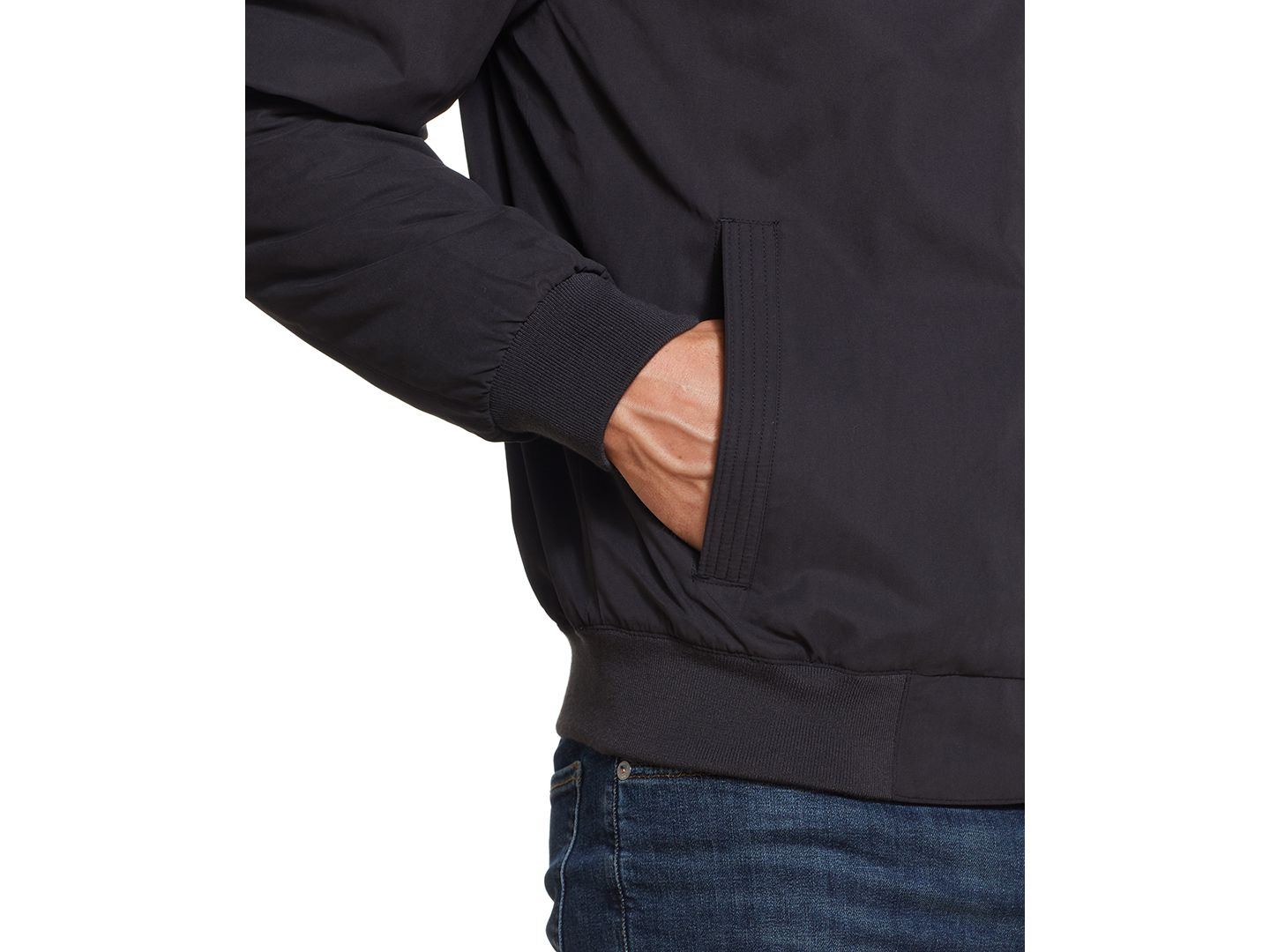 Мужская куртка Weatherproof Microfiber Bomber, цвет: Чёрный — фото 5