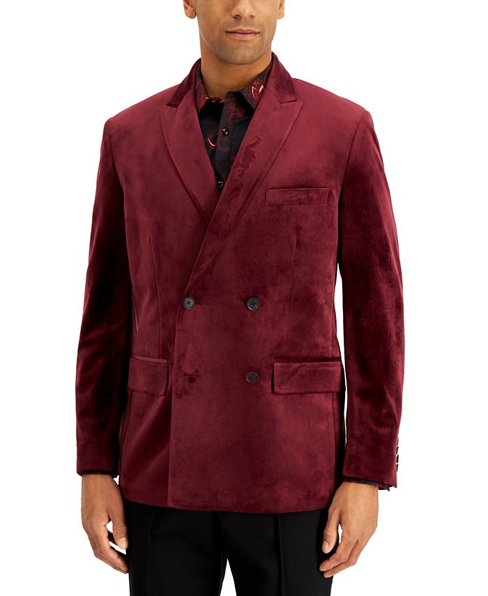 Macy's double breasted best sale blazer