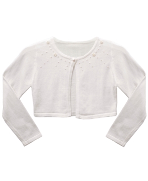 image of Bonnie Jean Toddler Girl Long Sleeve Embellished Fly Away Cardigan