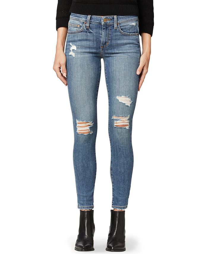 Joe's Jeans Ripped Ankle Skinny Jeans Macy's