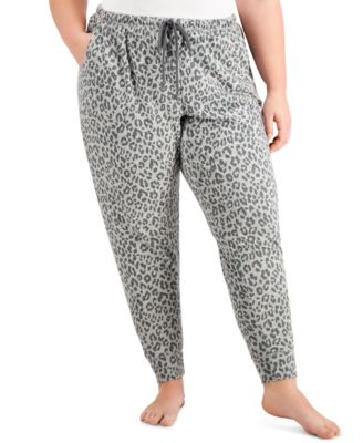 Jenni - Plus Size Leopard-Print Jogger Pajama Pants
