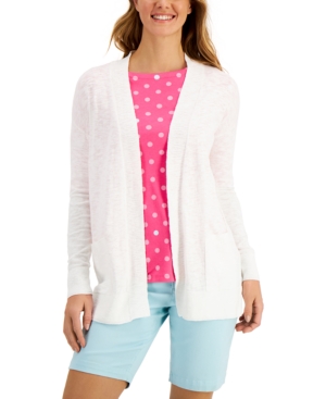 Charter Club Cotton Open-Front Cardigan Created for Macy's
