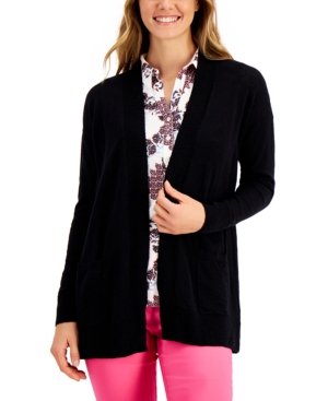Charter Club Cotton Open-Front Cardigan Created for Macy's