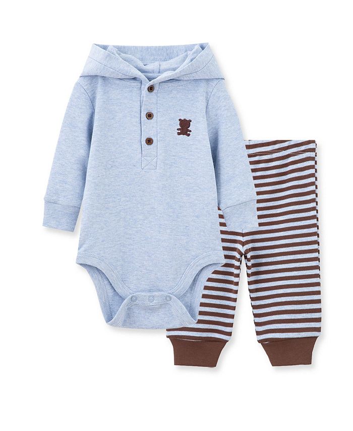 Little Me Baby Boys Bear Bodysuit Pant Set Macy's