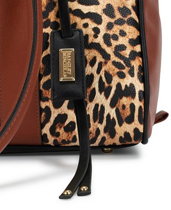 badgley mischka leopard travel tote weekender bag