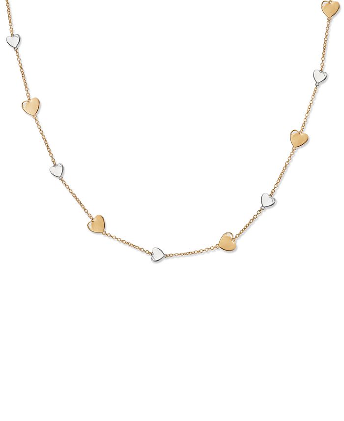 INC International Concepts INC TwoTone Heart Strand Necklace, 36" + 3