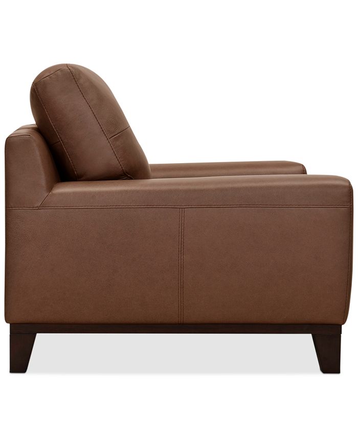 Furniture CLOSEOUT! Harli Leather Accent Chair, Created for Macy's