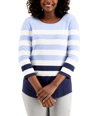 Karen Scott - Cape Cod Striped Top