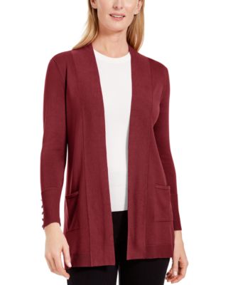 jm collection open front cardigan