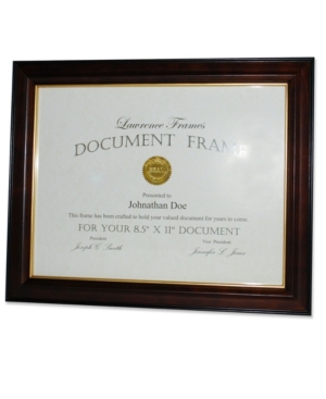 Lawrence Frames Wood Picture Frame, 8.5" X 11" In Brown