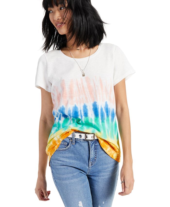 Style & Co Tie-Dye Printed T-Shirt, Created for Macy's - Macy's
