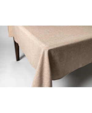 Lintex Tweed 100% Cotton Tablecloth 70" Round Red In Red-70 Round