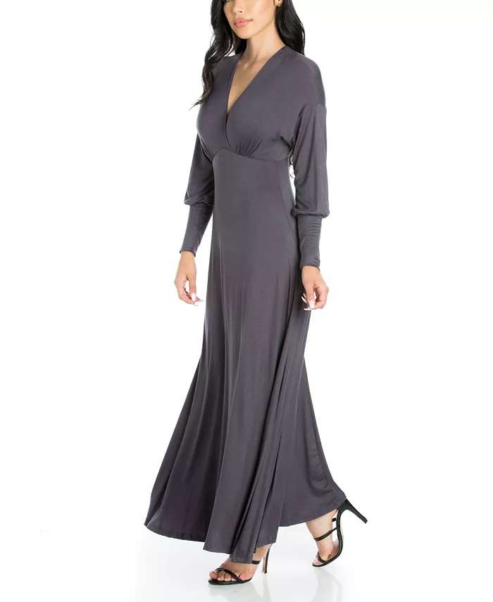 Women's Formal Long Sleeve Maxi Dress - thumbnail 3