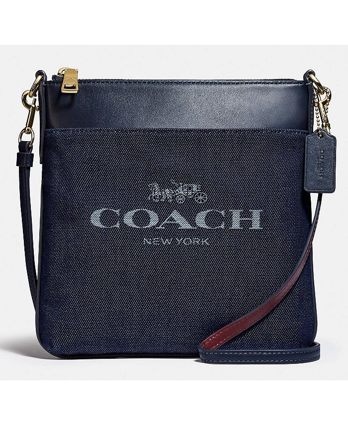 Coach monogram-jacquard Denim Crossbody Bag - Farfetch