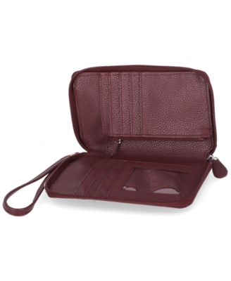 Softy Leather Tech Crossbody Wallet, Exclusively at Macy's