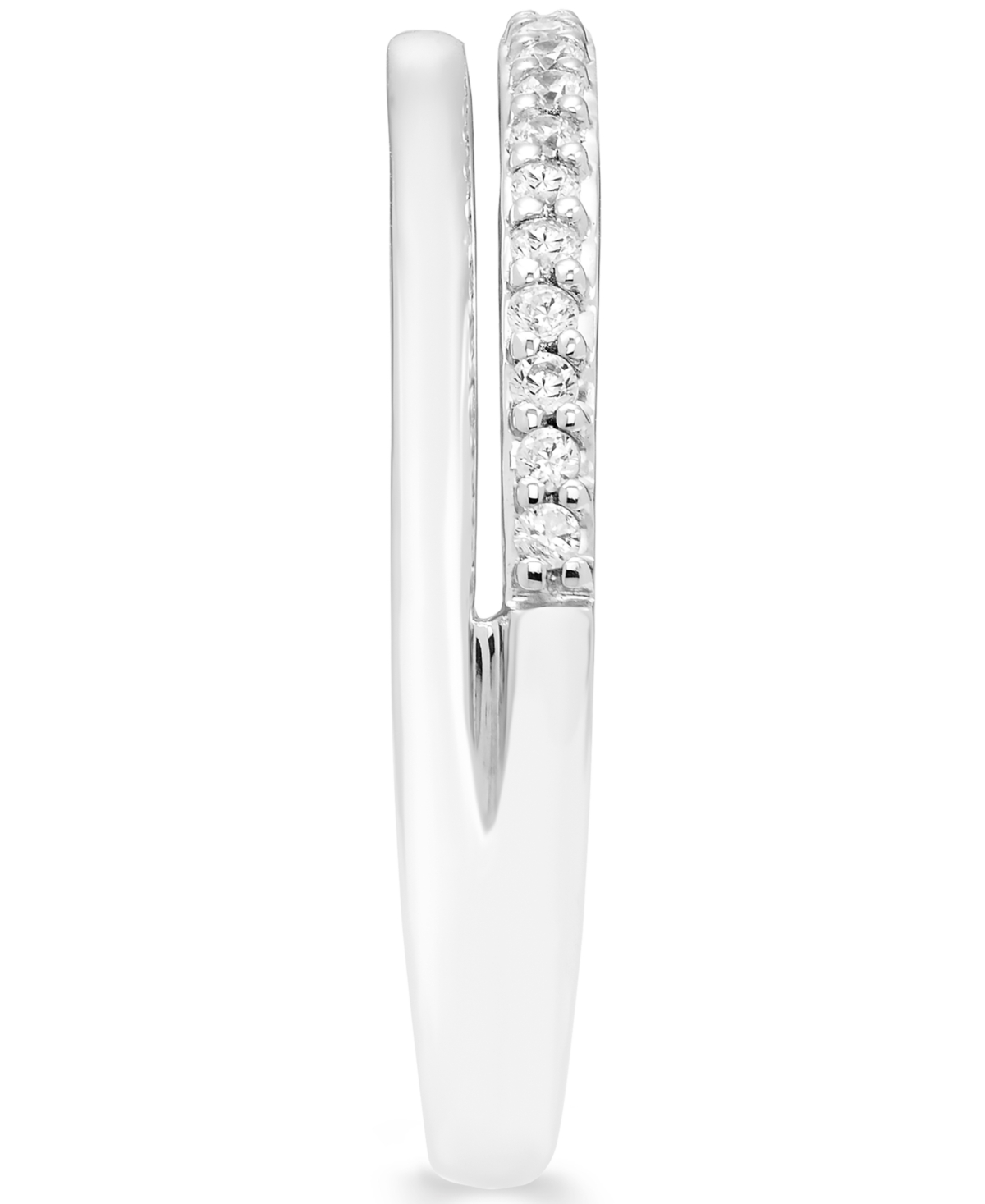 Diamond Split Band (1/8 ct. t.w.) in 14K White and Rose Gold, 14K White and Yellow Gold or 14K- White Gold