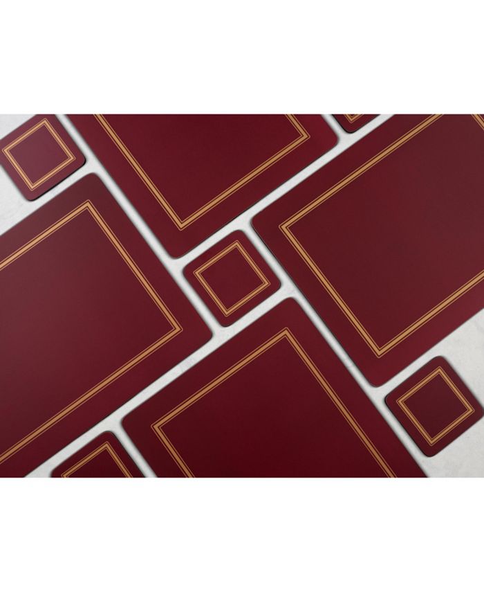 Pimpernel Classic Burgundy Placemats, Set of 4 Macy's