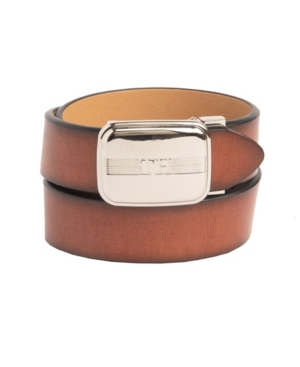 image of Tommy Hilfiger Big Boys Flex Comfort Stretch Belt with Th Monogram Plaque Buckle