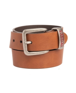 image of Levi-s Big Boys Casual Jean Belt with Engraved Metal Keeper