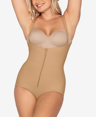 Waist Suck in Label Womens Stapless Cupped Bodysuit Medium Control