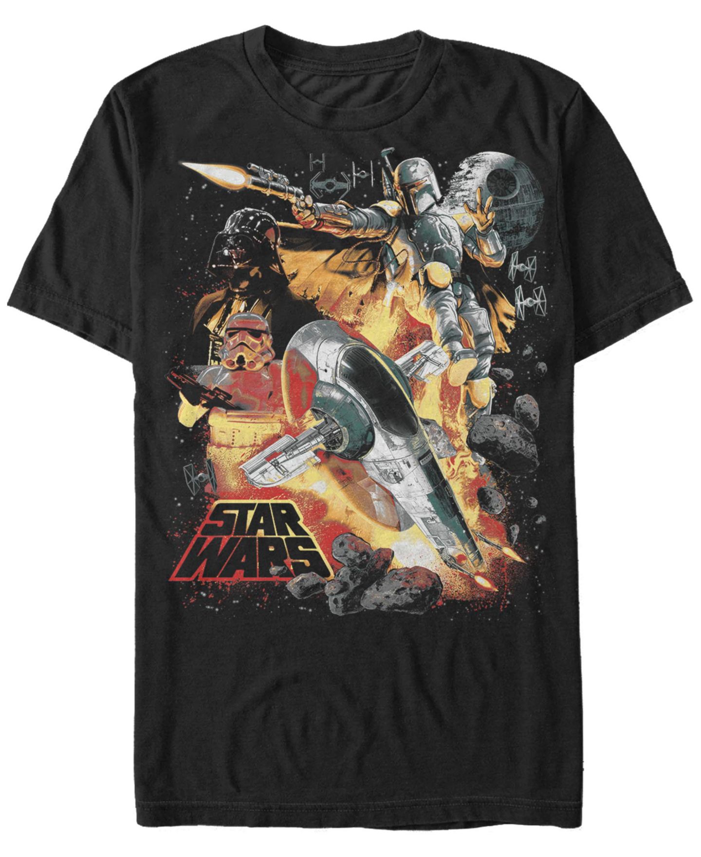 Мужская футболка Fifth Sun Star Wars Force Hunter Short Sleeve, цвет: Чёрный — фото 1