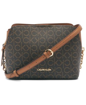 calvin klein handbags brown