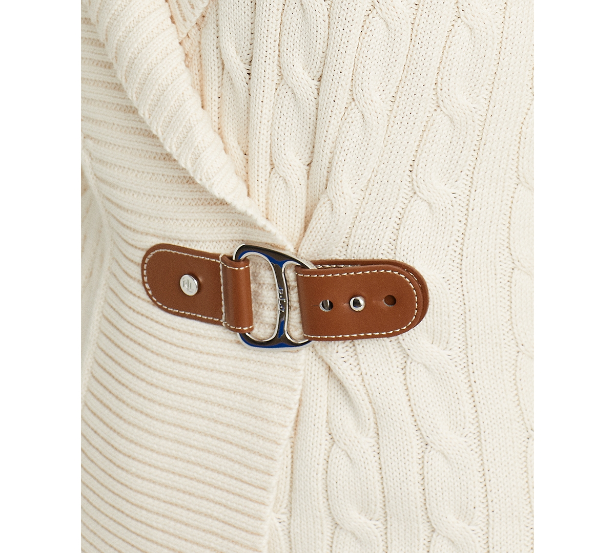 Lauren Ralph Lauren Women's Buckled Cotton Sweater