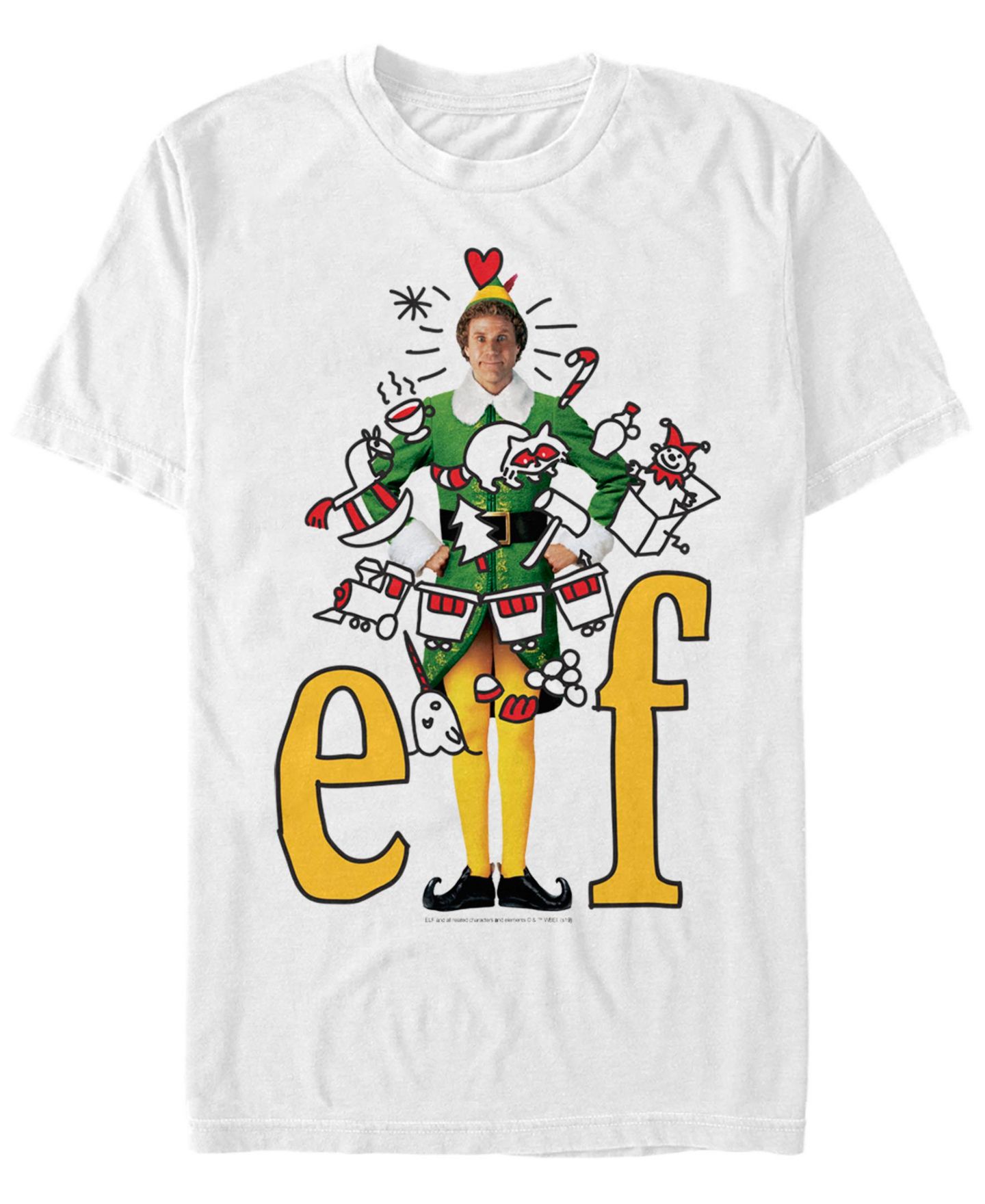 Мужская футболка Fifth Sun Elf Doodles Short Sleeve, цвет: Белый — фото 1