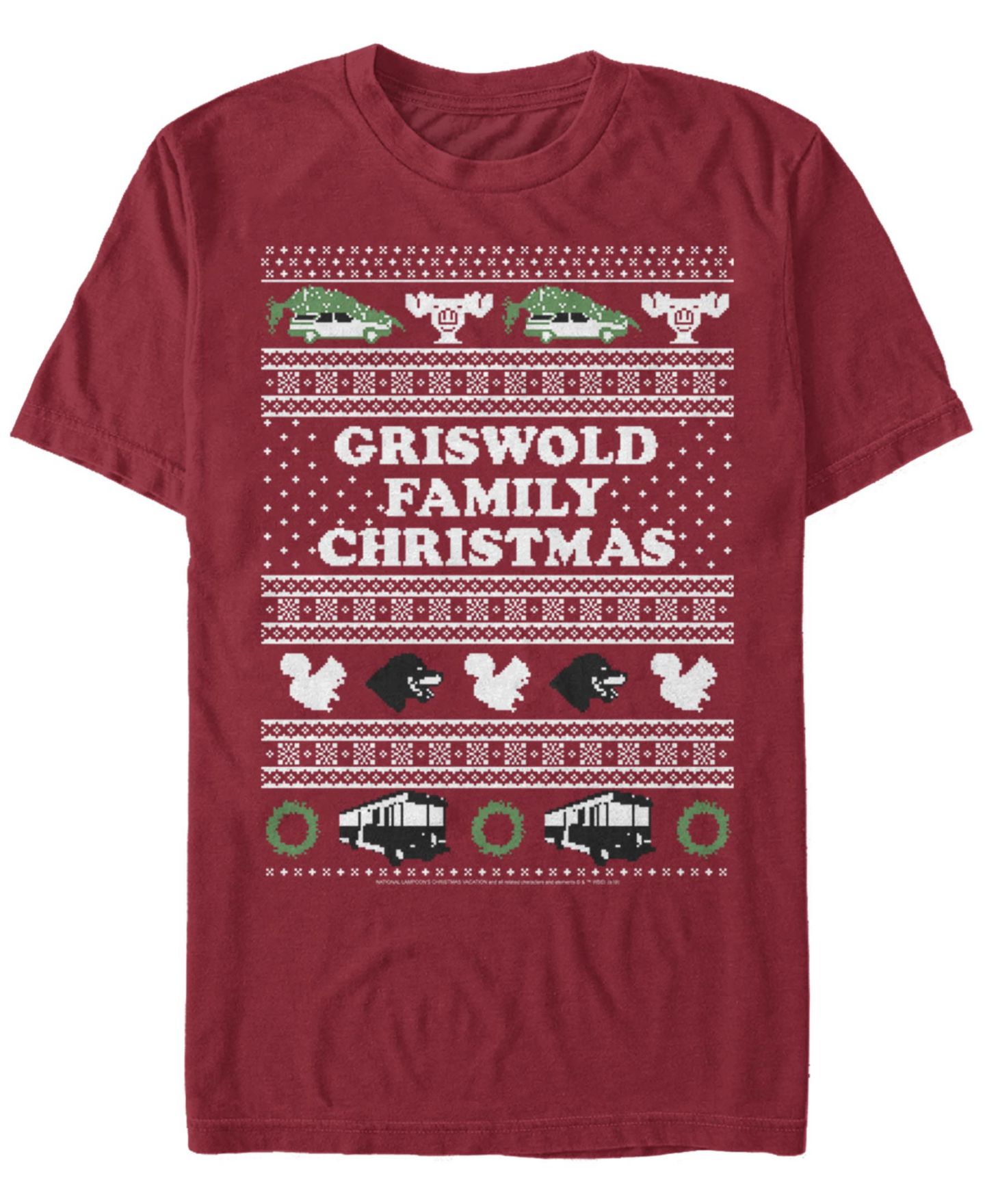 Мужская футболка Fifth Sun National Lampoon Christmas Vacation Griswold Short Sleeve, цвет: Красный — фото 1