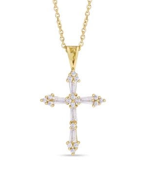 image of Cubic Zirconia Cross Pendant 18