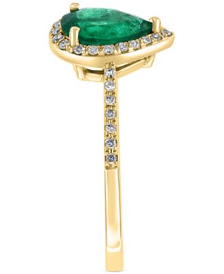 EFFY&reg; Emerald (7/8 ct. t.w.) & Diamond (1/6 ct. t.w.) Ring in 14k Gold (Also available in 	14k White Gold)