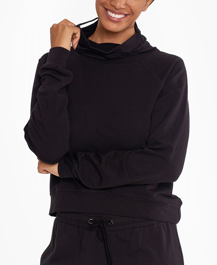 BAM BY BETSY & ADAM Womens Pink Stretch Pocketed Sweatshirt main image 0