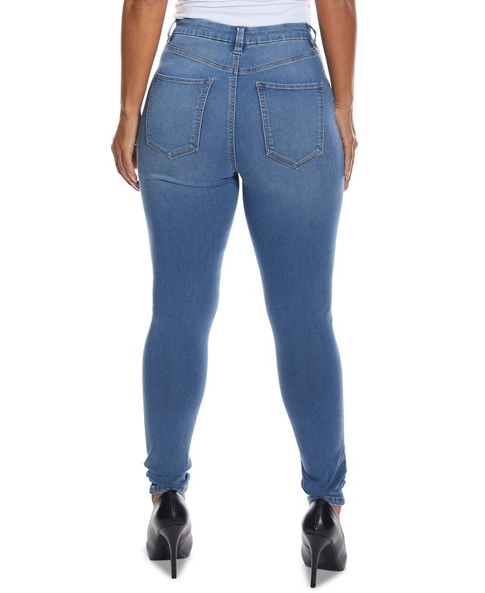 Dollhouse Juniors' Curvy-Fit High-Rise Skinny Jeans - Macy's