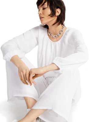 macy's dressy white blouses
