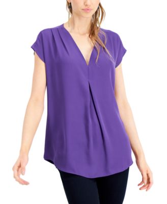 macy's purple blouses