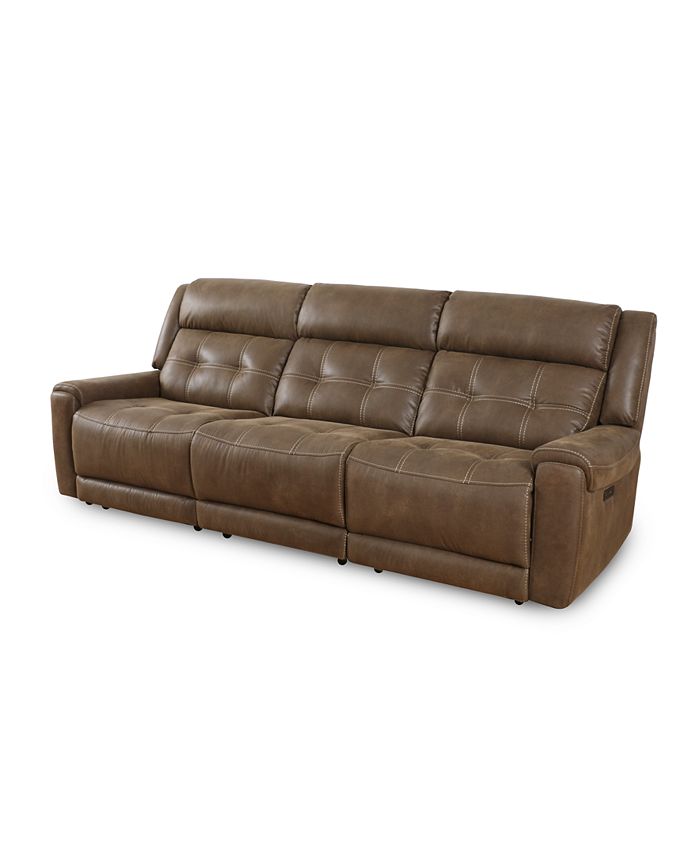 Furniture CLOSEOUT! Rihaan 3Pc. Fabric Sofa with 2 Power Recliners