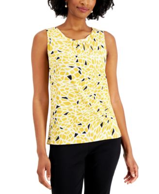Kasper - Petite Printed Sleeveless Top