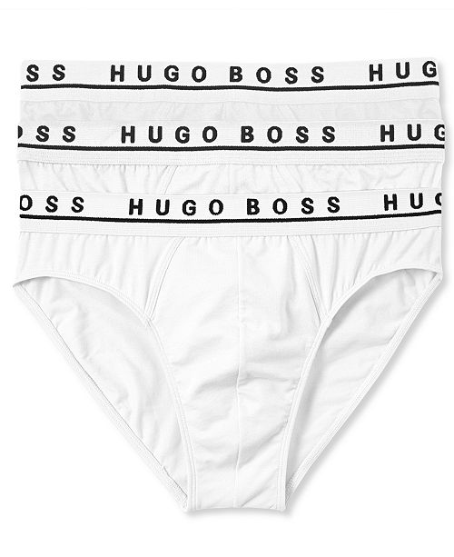Hugo Boss BOSS Men's Underwear, Cotton Stretch Mini Brief 3 Pack ...