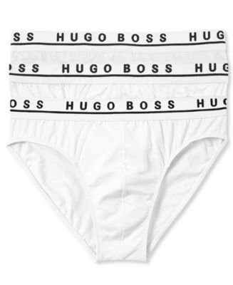 BOSS Men's Underwear, Cotton Stretch Mini Brief 3 Pack - Macy's