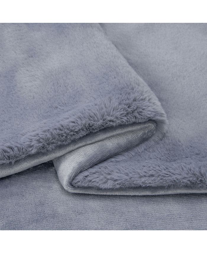 UGG® Euphoria Plush Reversible Faux Fur Throw, 50" x 70" Macy's