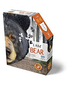 Madd Capp Games - I Am Bear - 300 Pieces - Animal Shaped Jigsaw Puzzle