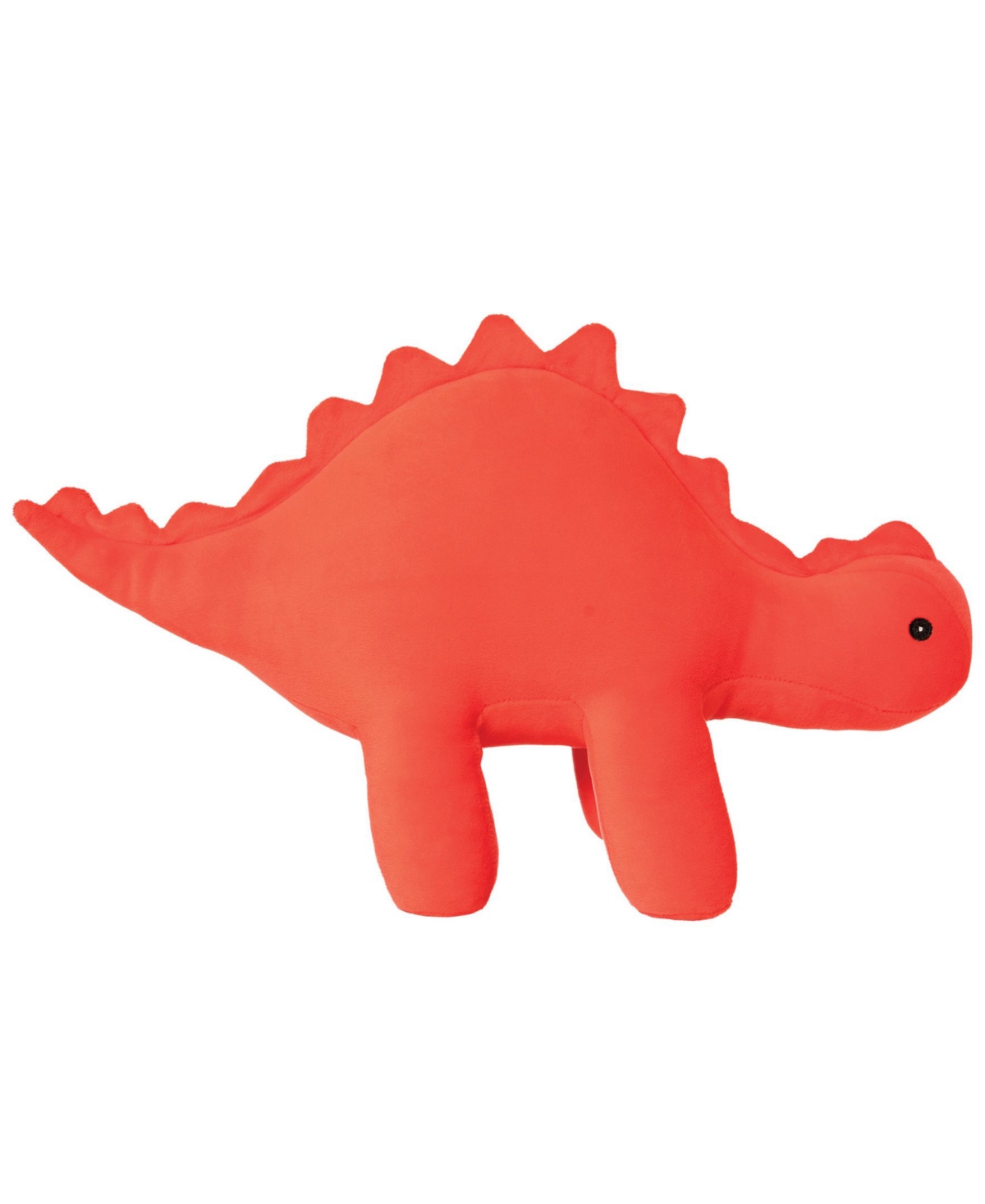 Shop Manhattan Toy Company Gummy Velveteen-textured Stegosaurus Dinosaur Stuffed Animal, 9.5" In Red