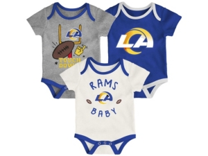 Outerstuff Los Angeles Rams Newborn Champ 3 Piece Set