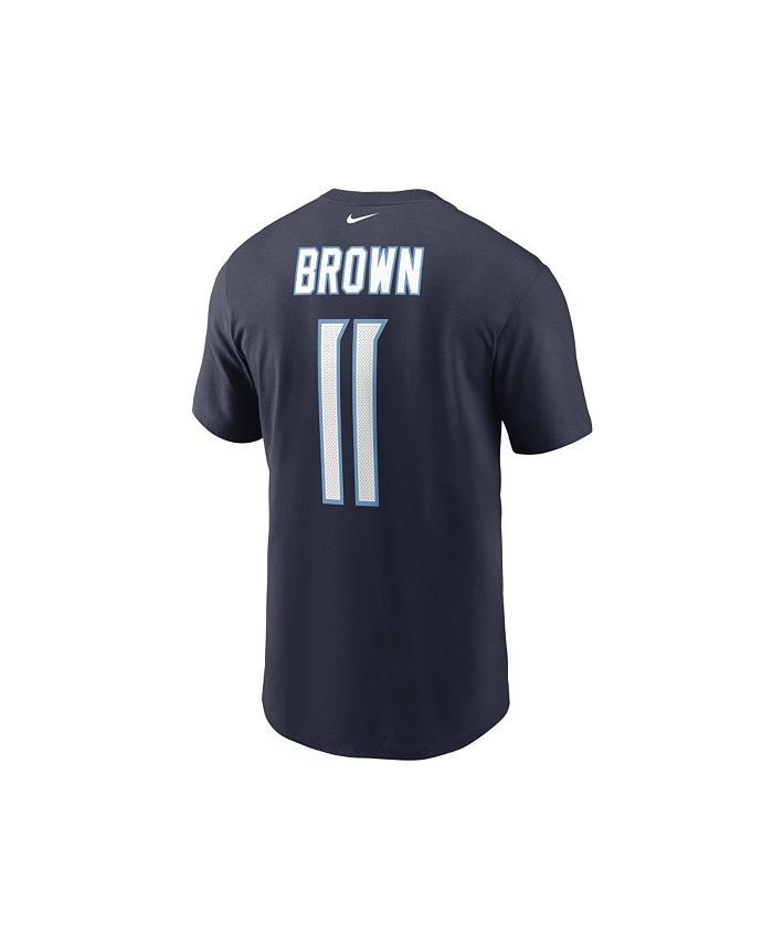 Nike - Tennessee Titans Men's Pride Name and Number Wordmark T-Shirt - AJ Brown