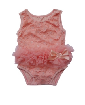 Popatu Baby Girls 3D Flower Bodysuit