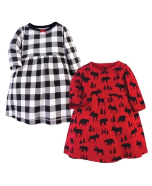 Hudson Baby Girl Cotton Dresses Pack of 2